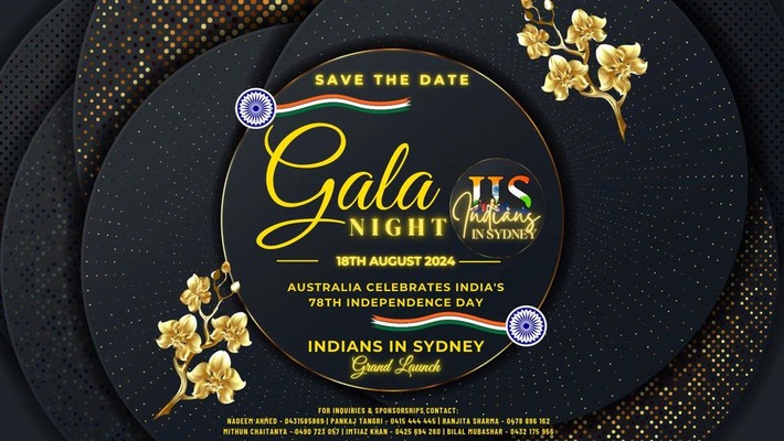 gala dinner night indians in sydney